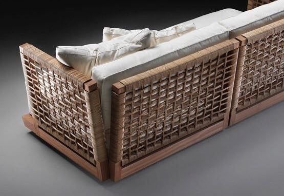 Sofas: Sofa Couch Polstermöbel Lounge Teakholz Rattan – Neu und originalverpackt aus Daisendorf von Wohn-Kult 5