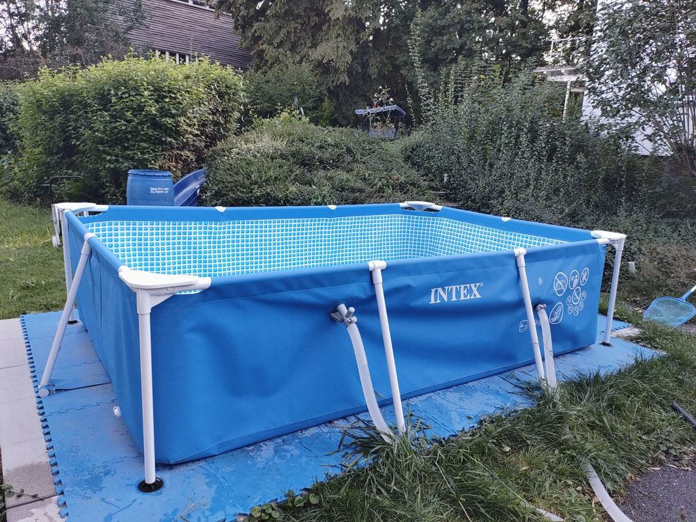 Intex Frame Pool Family 300 x 200 x 75 cm inkl. Filter (Gebraucht) in ...