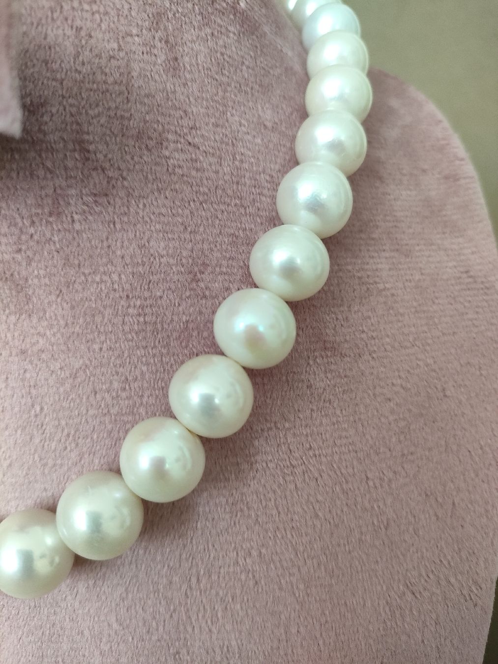 Catenine: Süsswasserperlen Kette 12 mm- Aktion! – Nuovo e nell'imballaggio originale da Bern venduto da Lidia.5 5