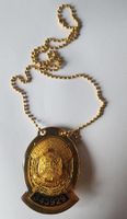 Original peruanische Polizei Metall Abzeichen, Neu, Rar!
