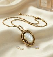 Elegantes Collier mit edlem Perlmutt - Neu