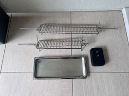 2 Bratendrehkörbe 1 Motor 1 Abtropfschale