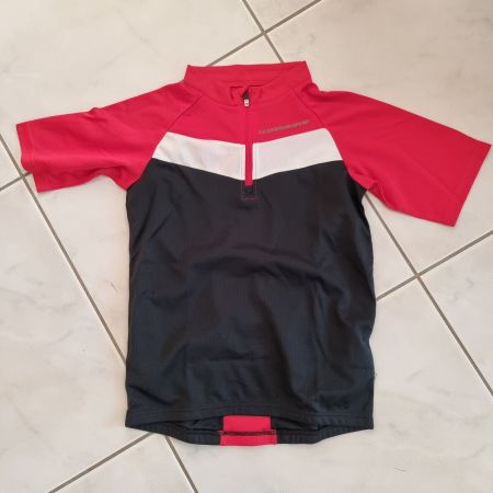 Tolles Crosswave Velo-Shirt Grösse 152, rot/schwarz