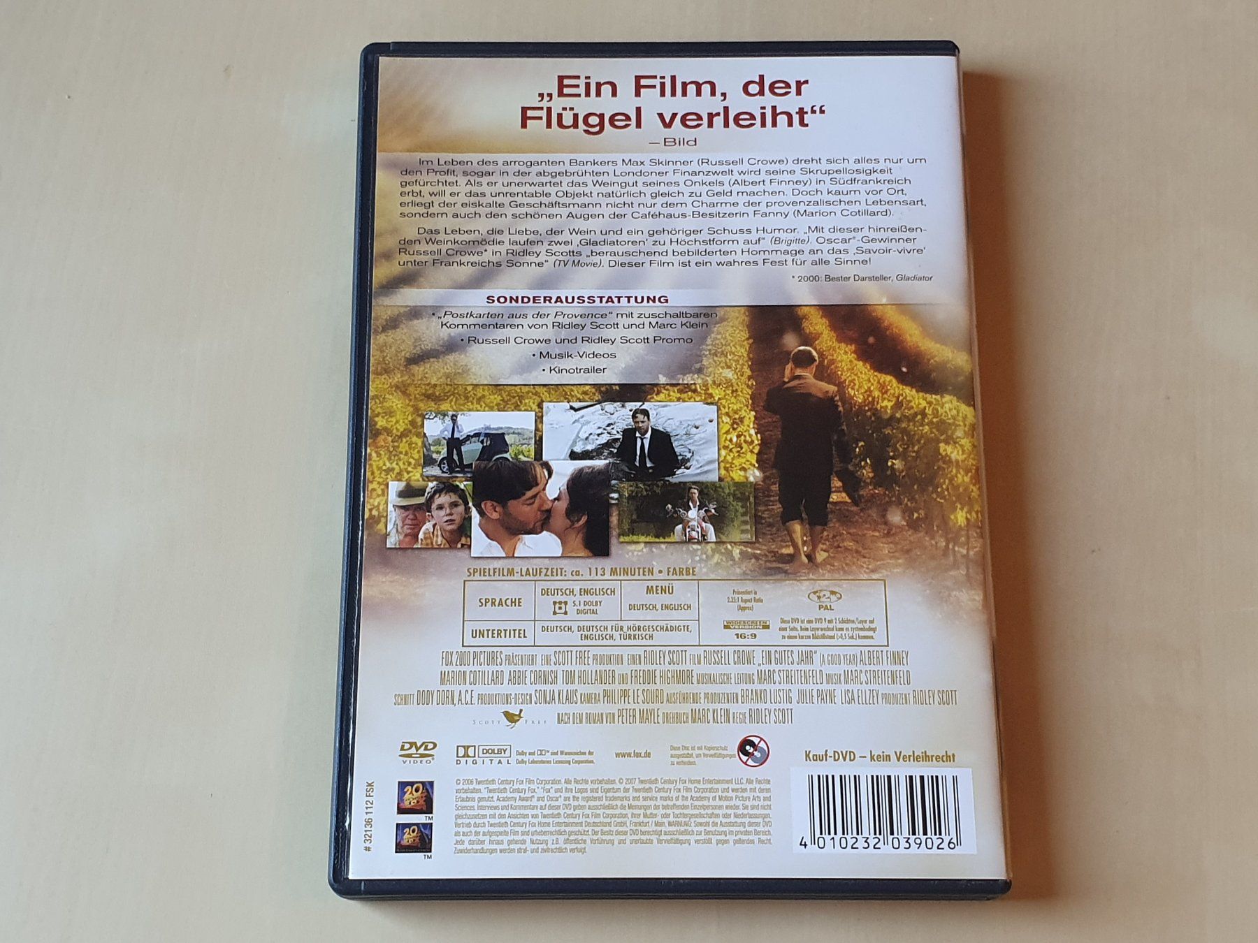 Tutti i DVDs: Ein gutes Jahr – Usato da Stansstad venduto da collectorsshop 1