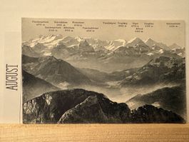 AK Berner Alpen Bergpanorama