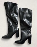 Stiefel H&M schwarz Kunstleder Grösse 39 neuwertig