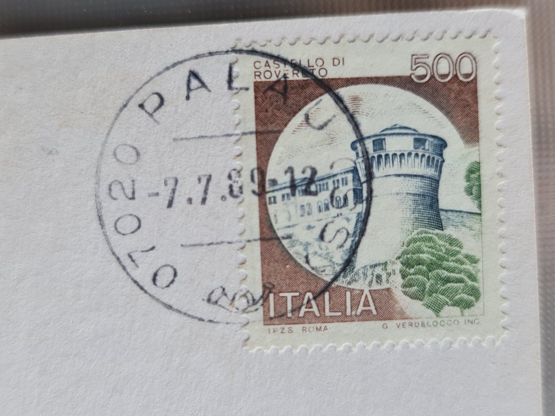 Ansichtskarten: Ansichtskarte Palau Italien 1989 – Gebraucht aus Dintikon von Vexi 1