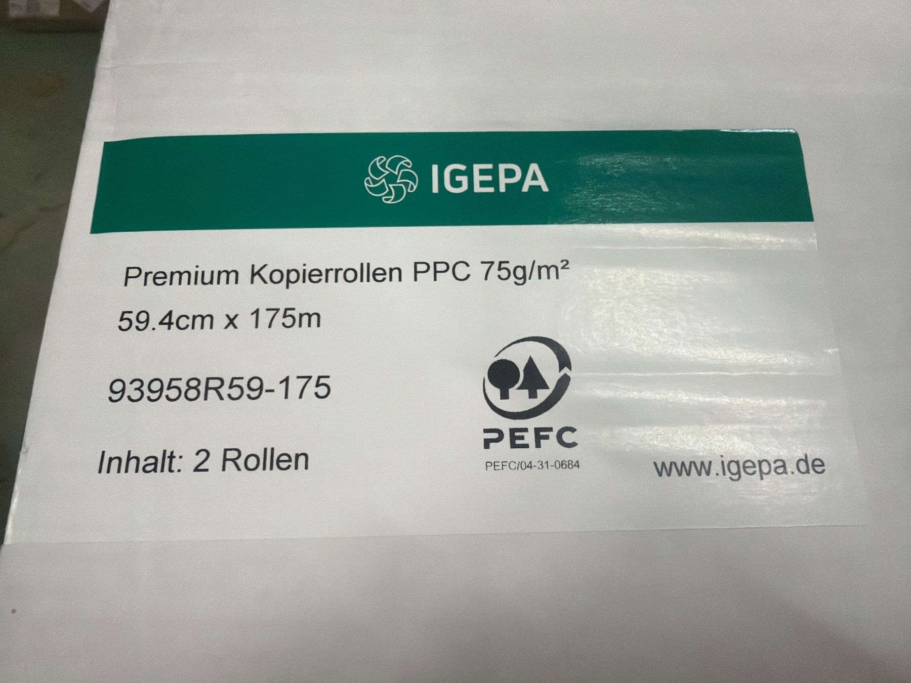 Carta: Plotterpapier Premium L 175 m x Rollenbreite 914 mm – Nuovo e nell'imballaggio originale da Necker venduto da liq24 2