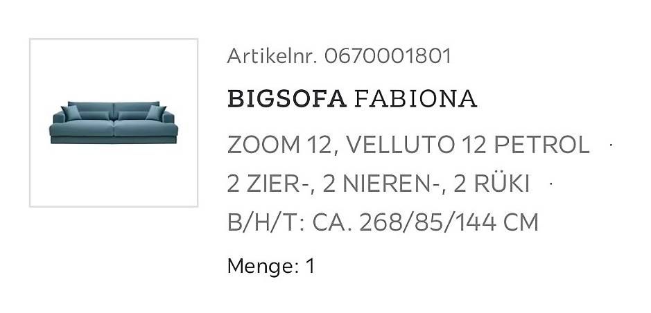 Mömax Sofas: Big Sofa Fabiona von Mömax – Gebraucht aus Zürich von mfk_6gyl 1