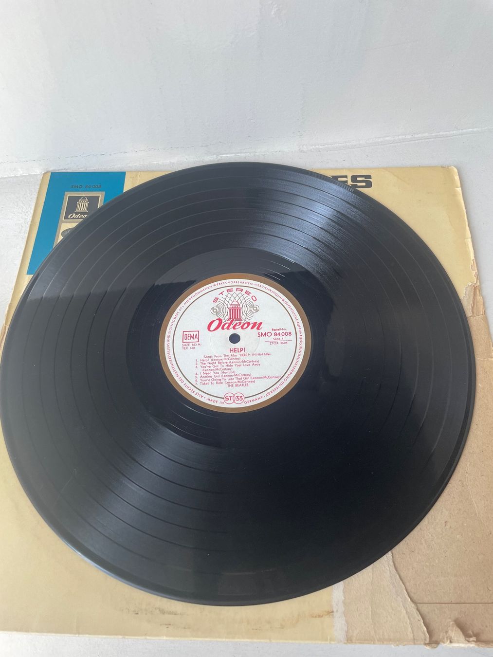 Dischi in vinile: The Beatles Help! Odeon 84008 Export Pressung Switzerland – Usato da Minusio venduto da Pink222 3
