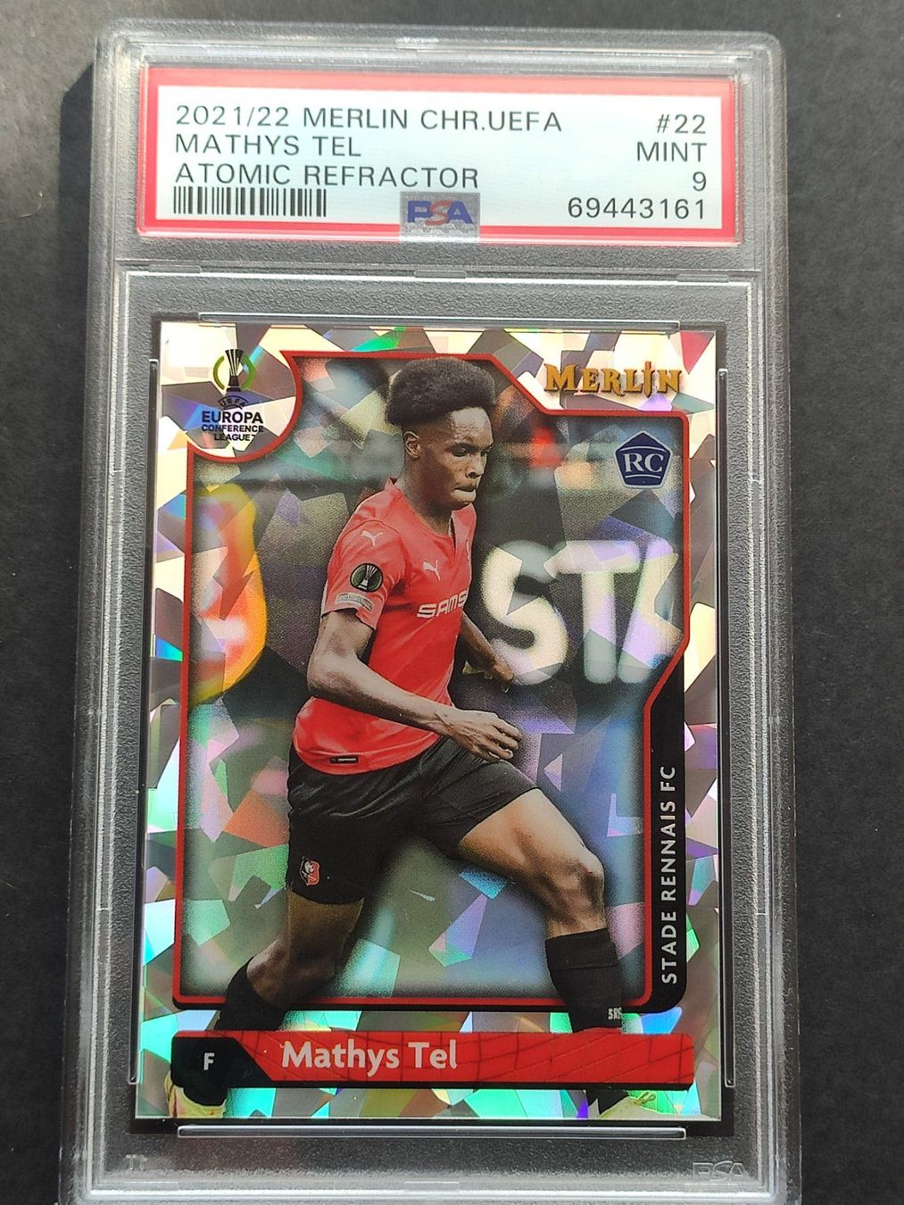 Topps Carte collezionabili: Mathys Tel Atomic Refractor /250 PSA 9 Merlin RC Rookie – Usato da Olten venduto da cweb