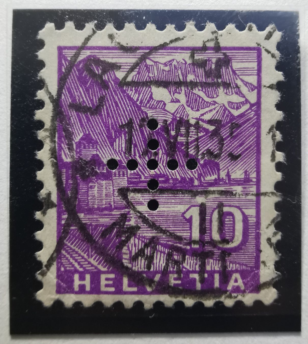 Tutti i francobolli: TR82 CH 5 Perfins – Usato da Cousset venduto da Patrick_Collections 2