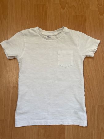 T-Shirt Next weiss mit Brusttasche Gr. 110 guter Zustand