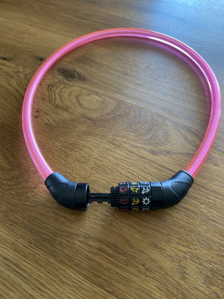 Schlösser: Kinderfahrrad Schloss mit Symbolcode, Pink – Gebraucht aus Wiedlisbach von fralie