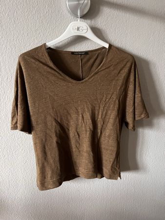 Shirt Luisa Cerano, Gr. 36, Leinen, oliv