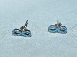 Ohrstecker mit Türkis aus Sterling Silber, Neu