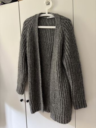 Zara lange Jacke grau S