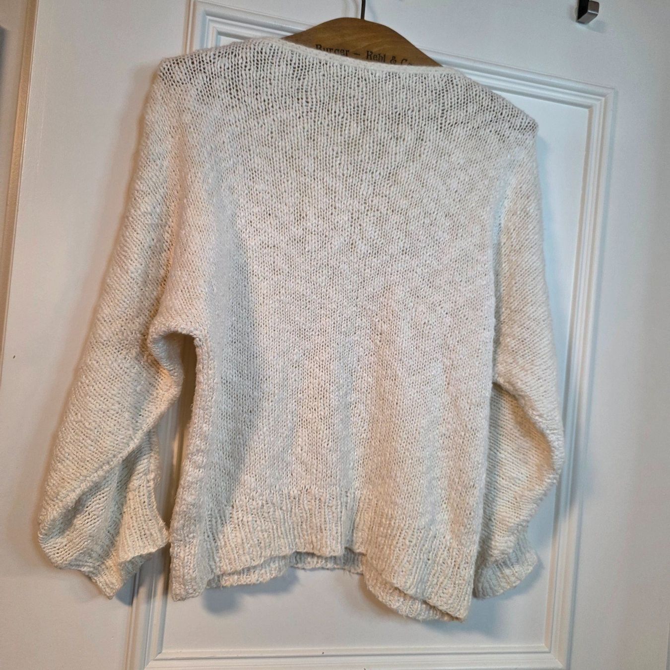Pullover & Sweatshirts: Vintage Pullover Creme Statement Unikat S/M – Gebraucht aus Wald ZH von CapLux 4