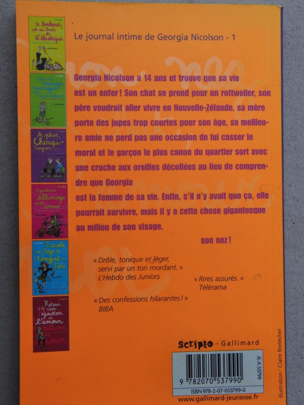 Libri: Mon nez, mon chat, l'amour et moi - Scripto - L. Rennison – Usato da Fully venduto da Minouchka 1