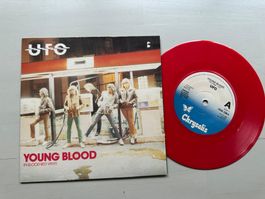 UFO MICHAEL SCHENKER METAL rare Young blood Single red vinyl