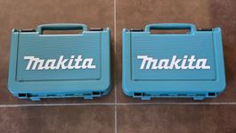 2 Makita Koffer leer für Bohrmaschine Werkzeug Ersatzteile