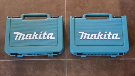 2 Makita Koffer leer für Bohrmaschine Werkzeug Ersatzteile