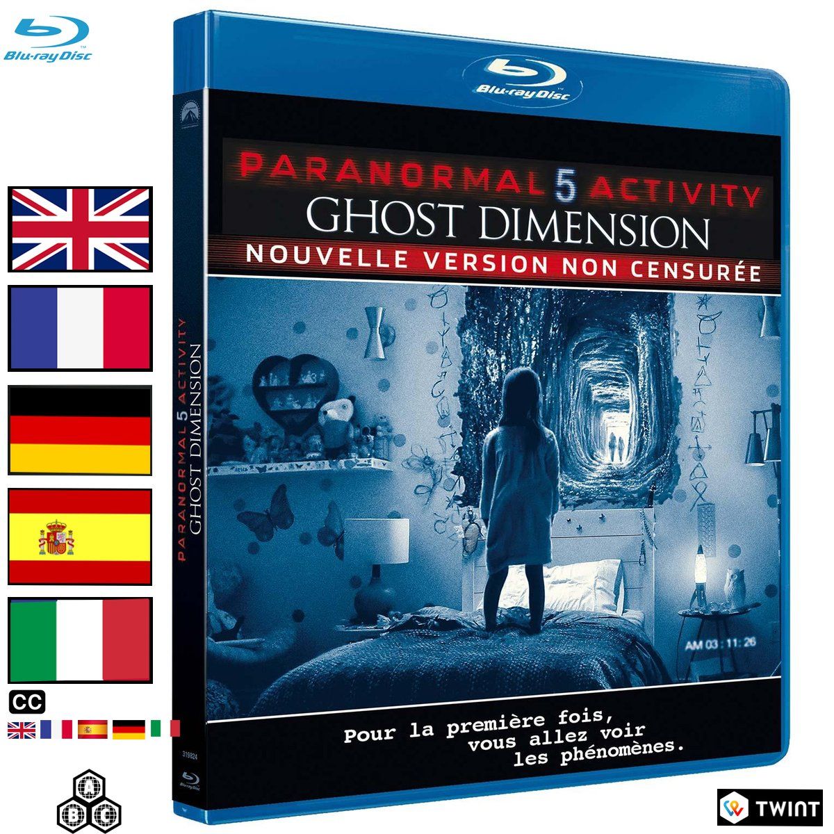 Tutti i DVDs: Paranormal Activity 5 - Ghost Dimension (2015) - Blu-ray – Usato da Semsales venduto da __Florian__
