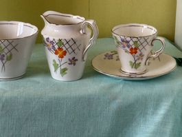 Kaffeeservice Art Deco für 4 Personen aus England
