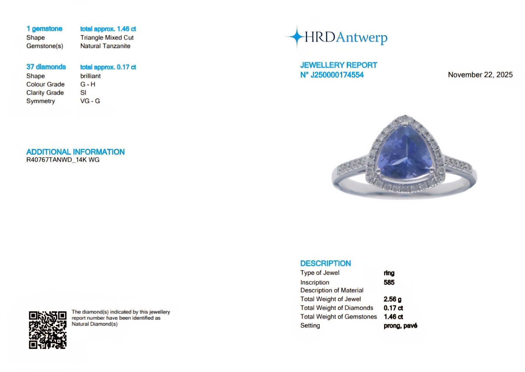 Anelli: Tansanit-Ring 14k Weissgold 1,46ct – Nuovo e nell'imballaggio originale da Illnau venduto da Juwelier_Mahler_GmbH 4