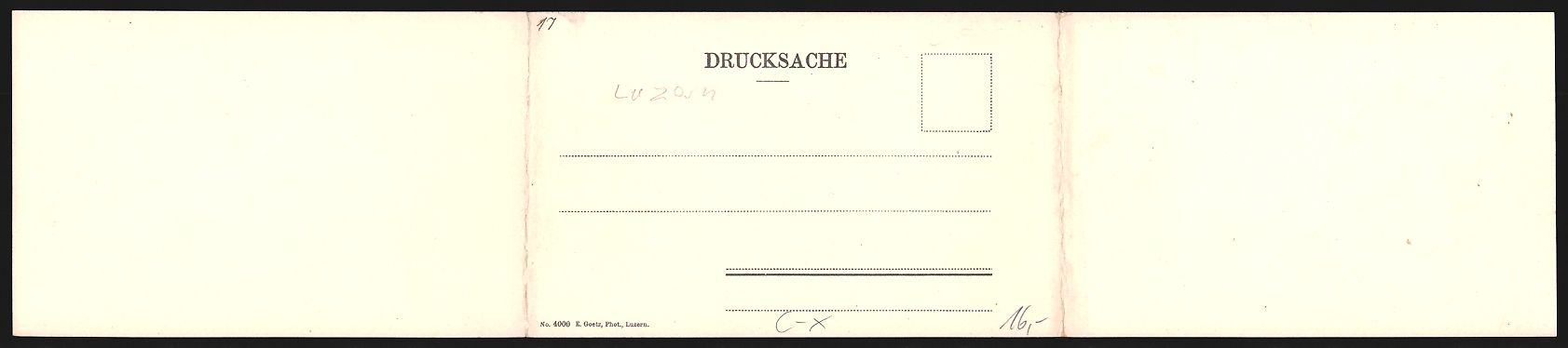 Cartoline postali: Klapp-AK Luzern, Panorama mit Wallenst – Usato da Berlin venduto da bartko-reher 1