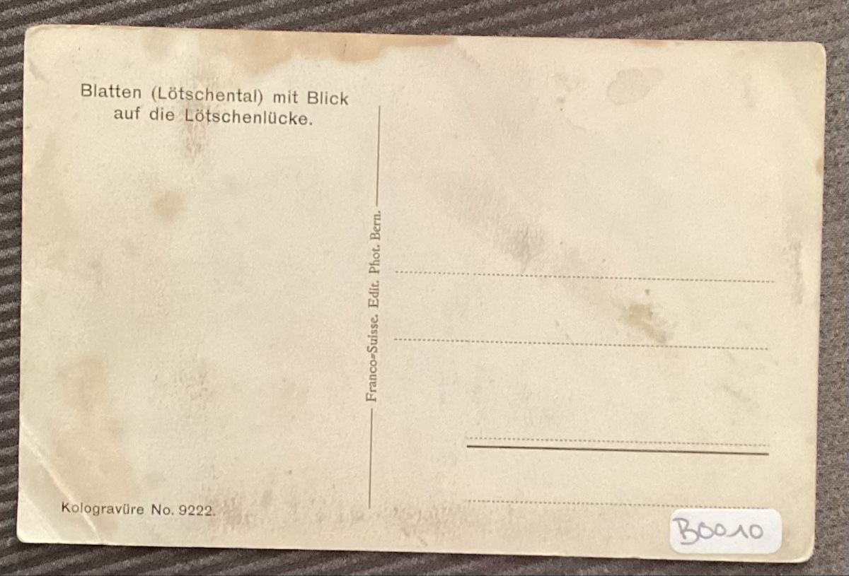 Ansichtskarten: Blatten im Lötschental – Gebraucht aus Reinach BL von Linda013 1