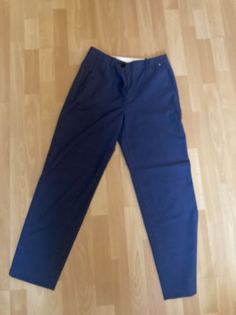 HUGO BOSS Businesshose, Gr 36, blau