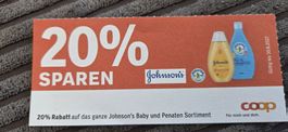 Gutschein 20% Rabatt Johnson's Baby Penaten Coop bis 30.6.27