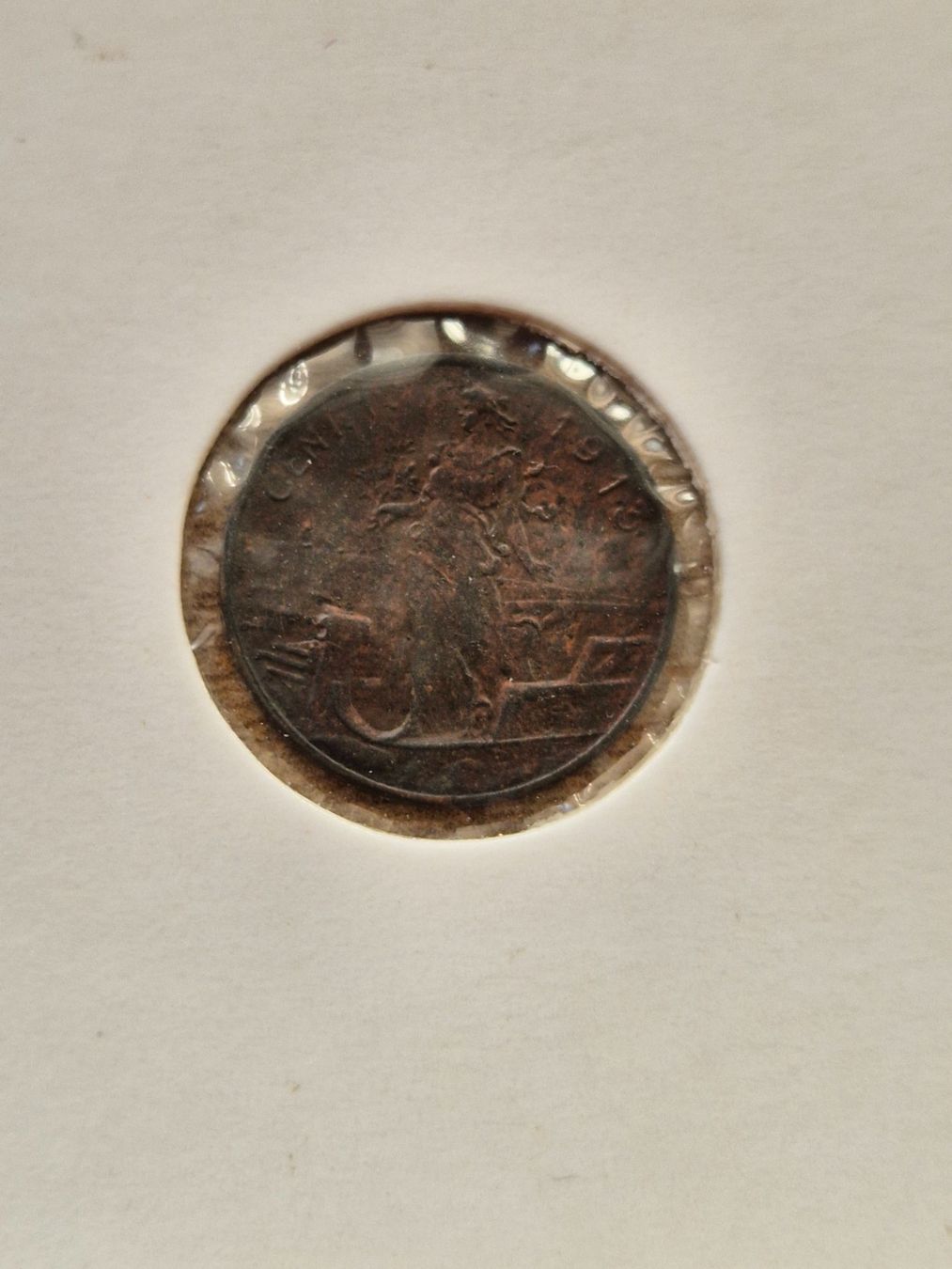 Toutes les monnaies: Italien - 1 Centesimo 1913 - selten! – D'occasion à Mels par Goldenfalcon