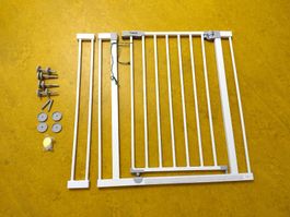 Treppenschutzgitter Hauck weiss mit Verlängerung gebraucht
