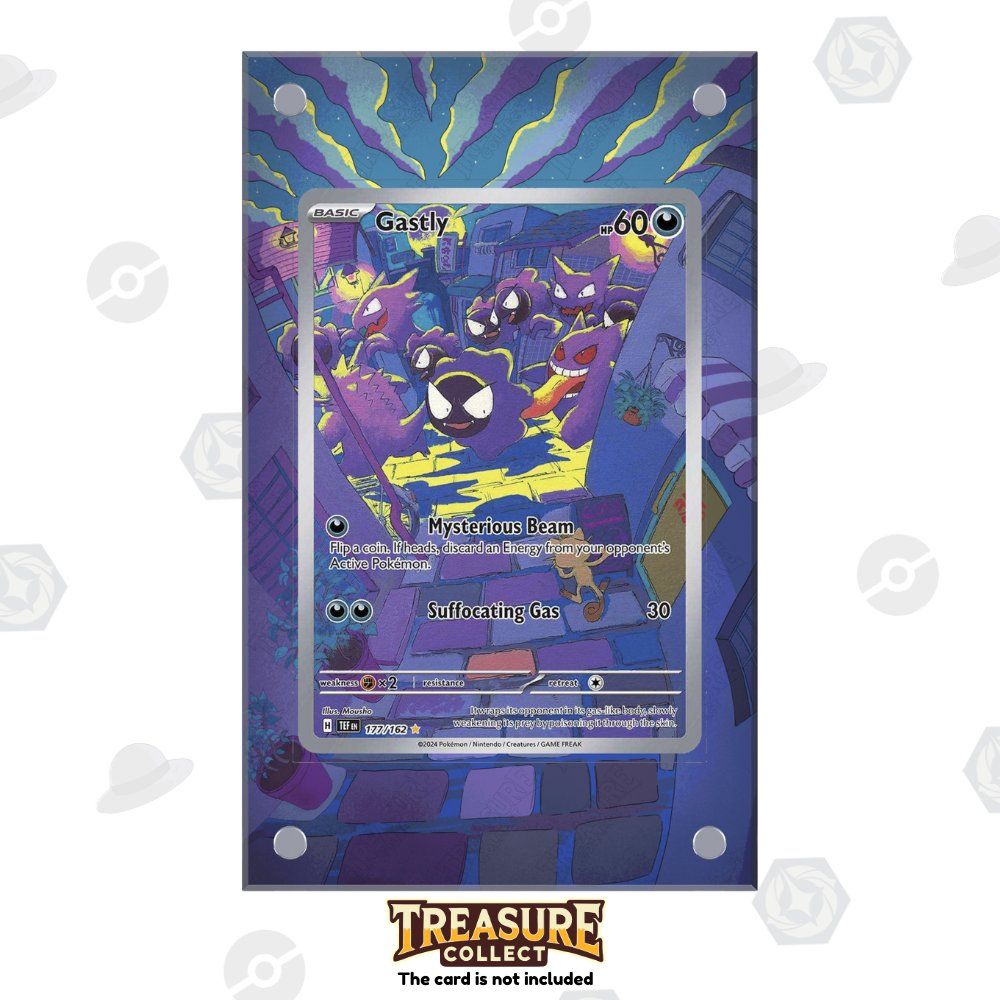 Pokémon Carte collezionabili: Gastly 177/162 - Pokémon Extended Artwork Display Case – Nuovo e nell'imballaggio originale da Canobbio venduto da TreasureCollect