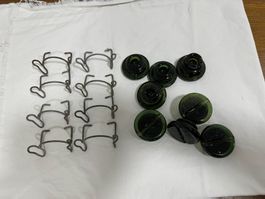 8 Deckel und 8 Bügel zu Einmachgläser/ Flaschen Bülacher
