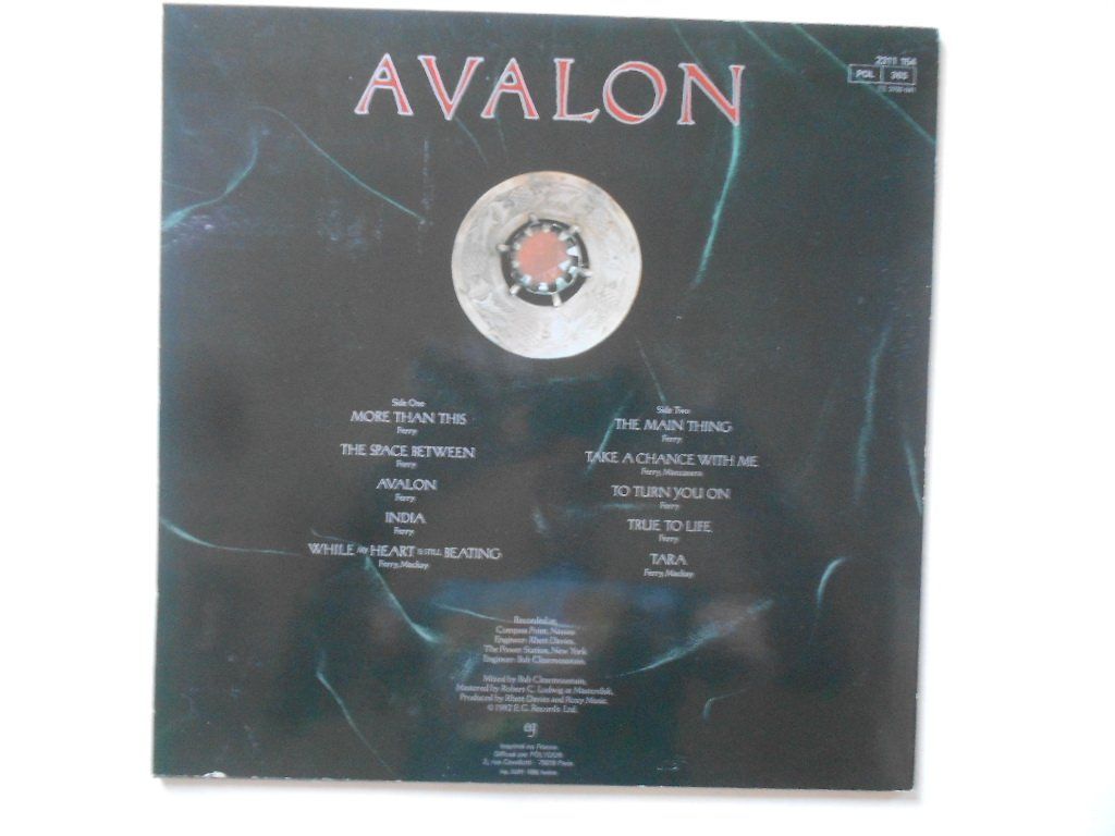 Vinyles: ROXY MUSIC  -  AVALON – D'occasion à Bex par Giorgiob 1