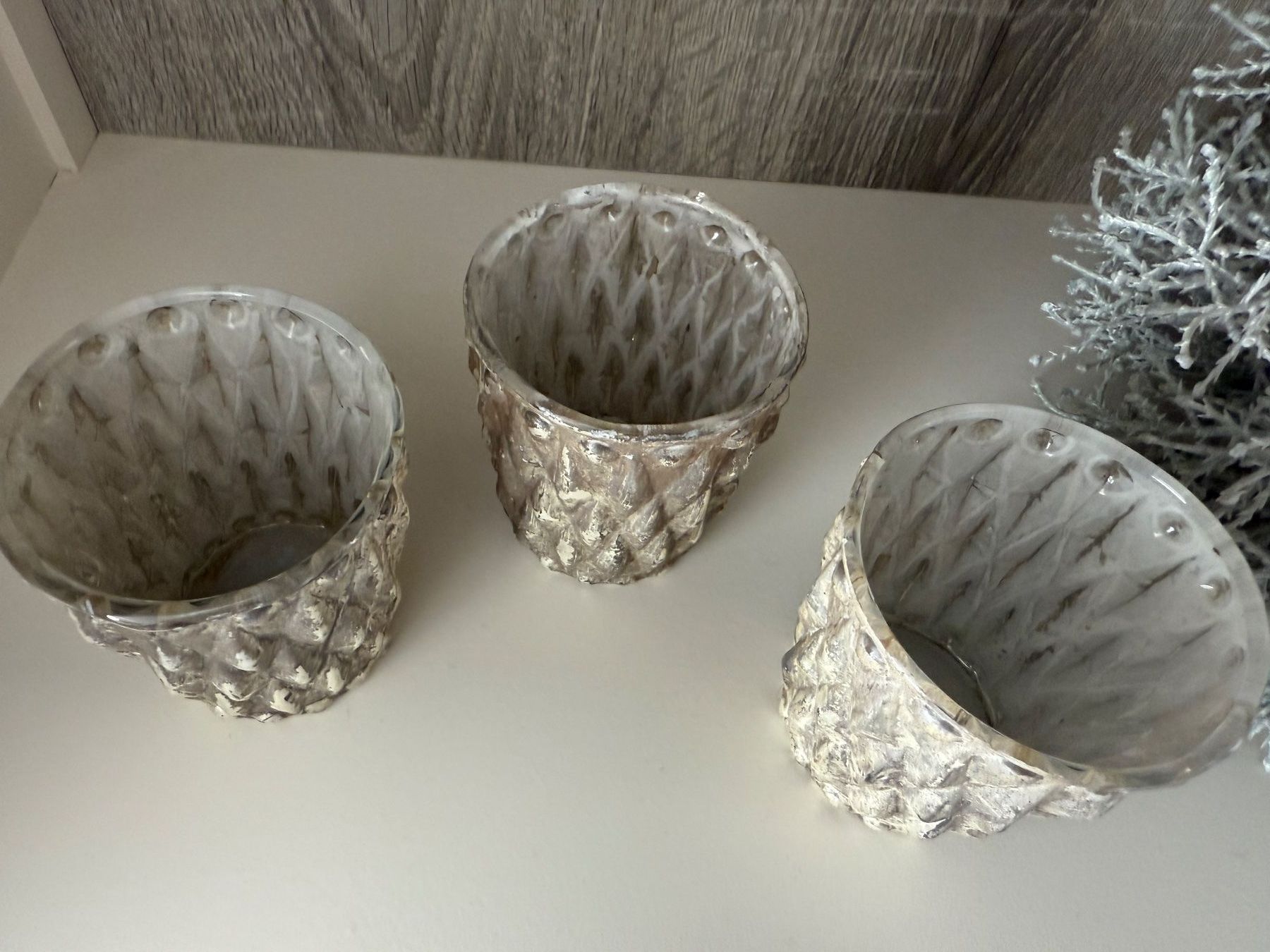 Portacandele: 3x Windlicht im Shabby Look, Neu – Usato da Wolfwil venduto da Inseider12 5