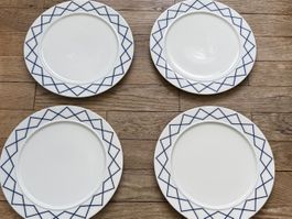 4 Speiseteller La Bella Tavola, Ettore Sottsass für Alessi