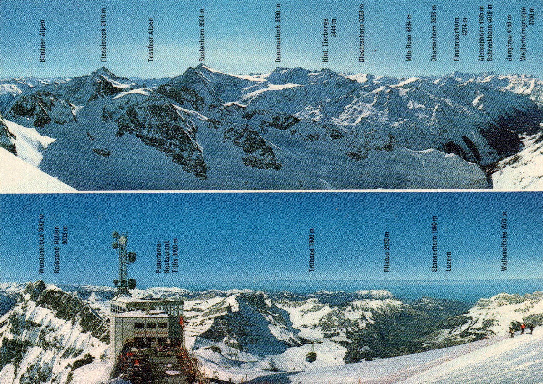 Ansichtskarten: Panorama vom Titlis – Neu (gemäss Beschreibung) aus Melano von pisonsdro