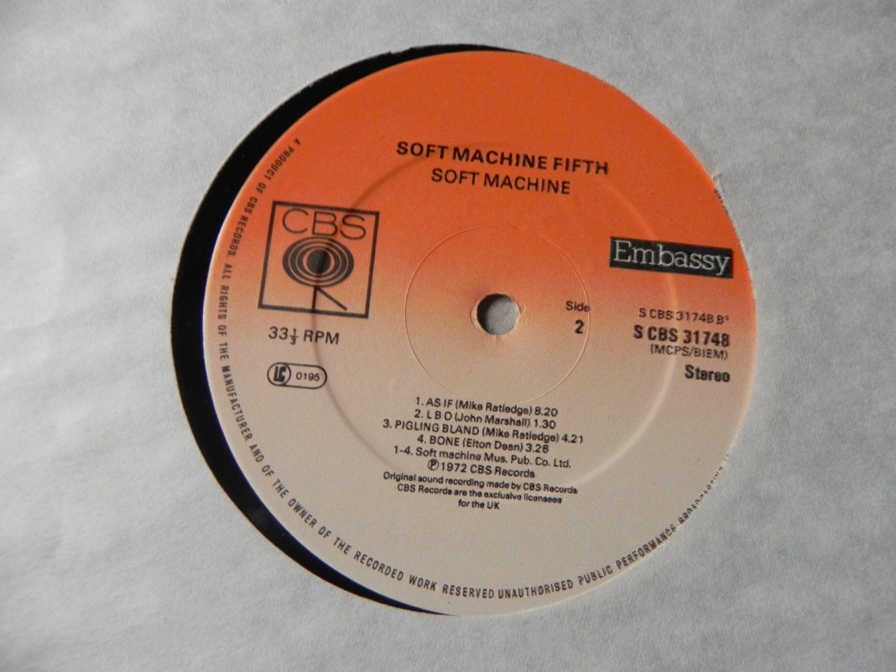 Dischi in vinile: LP brit. Jazz Prog. Rock Soft Machine – Usato da Siebnen venduto da krimsie 3