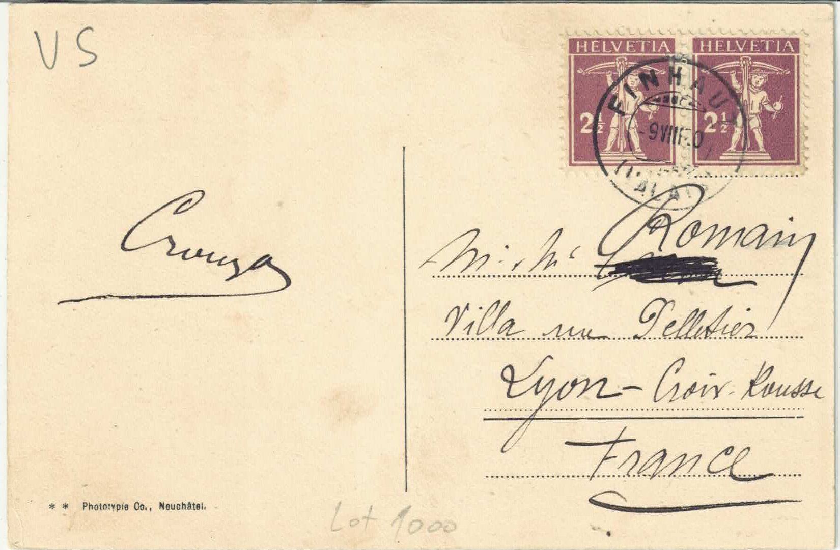 Cartoline postali: Paysage - Val de Finhaut - Kühe - animee – Usato da Ettingen venduto da Kartenplanet 1