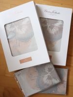 2x Christian Fischbacher Bettwäsche, Jacquard Pansy, NEU !