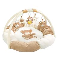 Spielbogen Baby mit Teddybären Motiv weiss/beige neuwertig