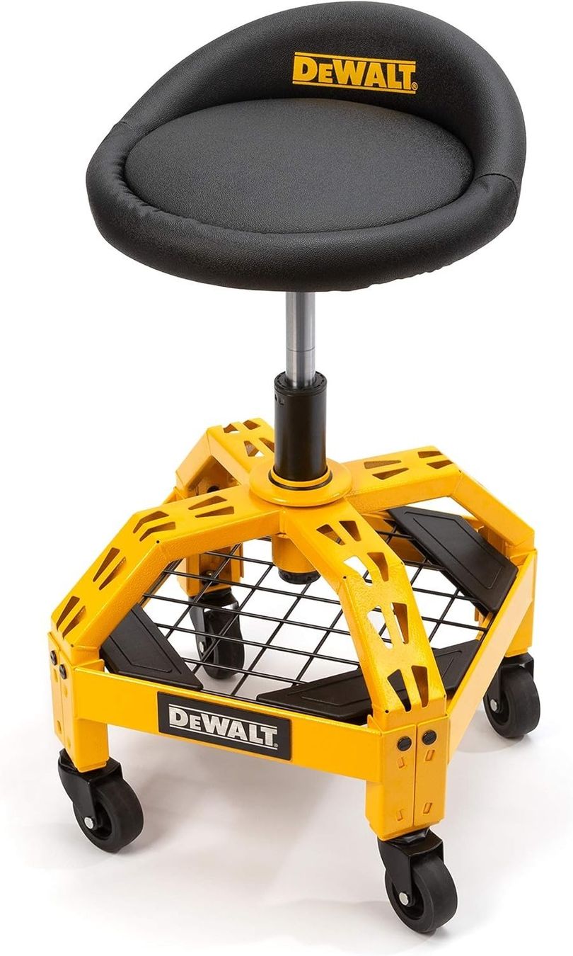 Sgabelli: DEWALT Werkstatthocker höhenverstellbar drehbar Rollhocker – Nuovo e nell'imballaggio originale da Genève venduto da Top-Trend
