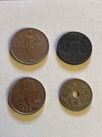 Konvolut alte Münzen Belgien und Luxemburg 1920-1941