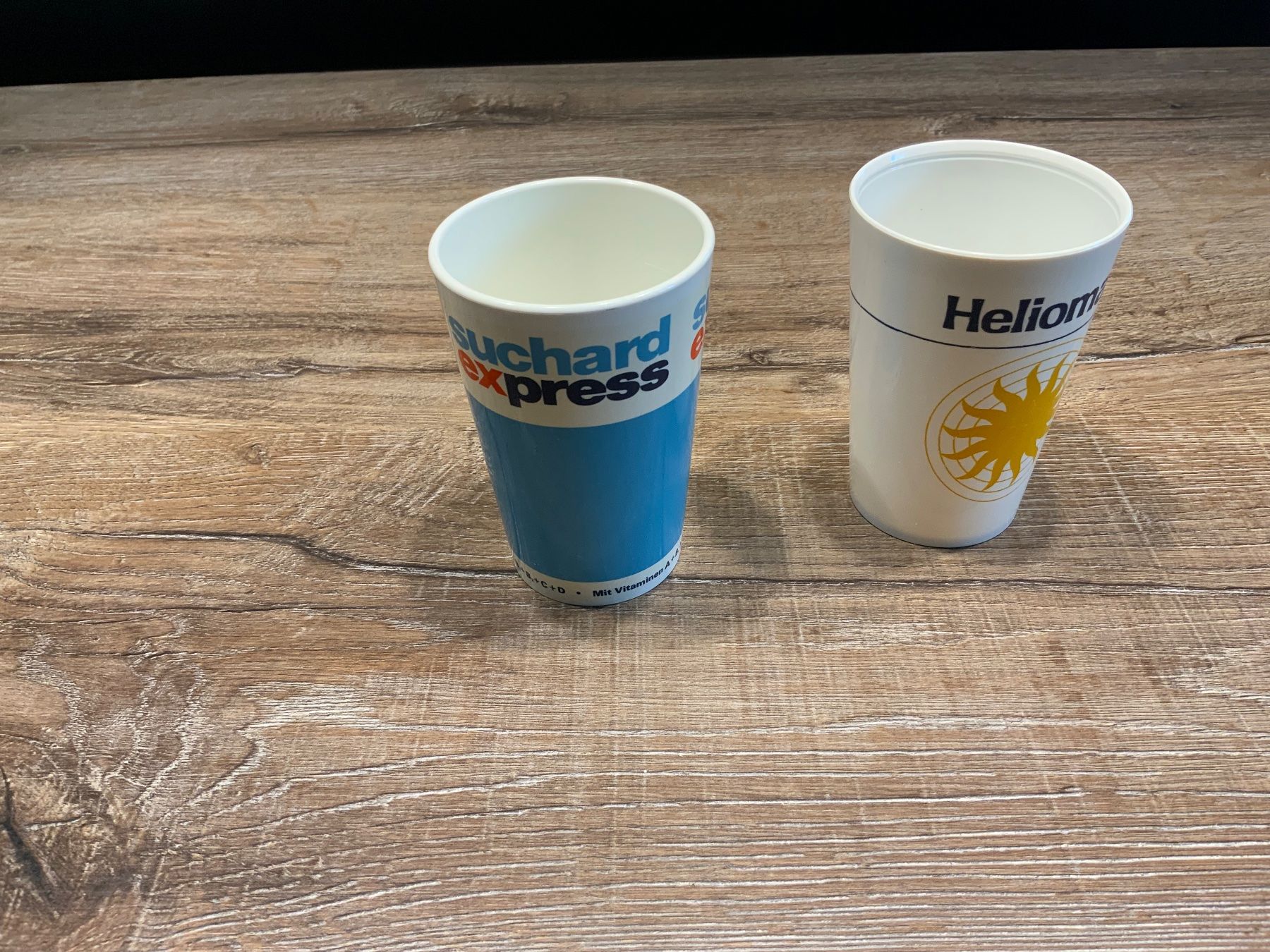 Contenitori & Simili: Suchard Express & Heliomalt Becher, Sammelobjekte! – Usato da Willisau venduto da Minali 2