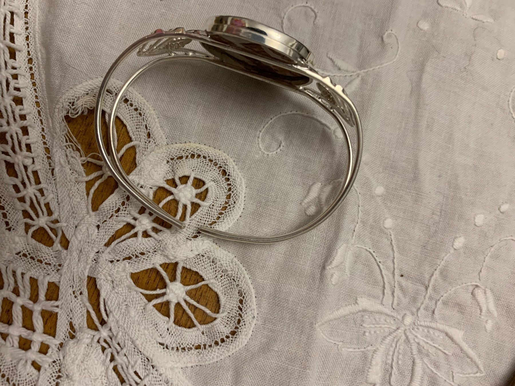 Bracciali & Braccialetti: Armreif Armspange Silber Jaspis – Nuovo (secondo la descrizione) da Birsfelden venduto da Exclusivity 2