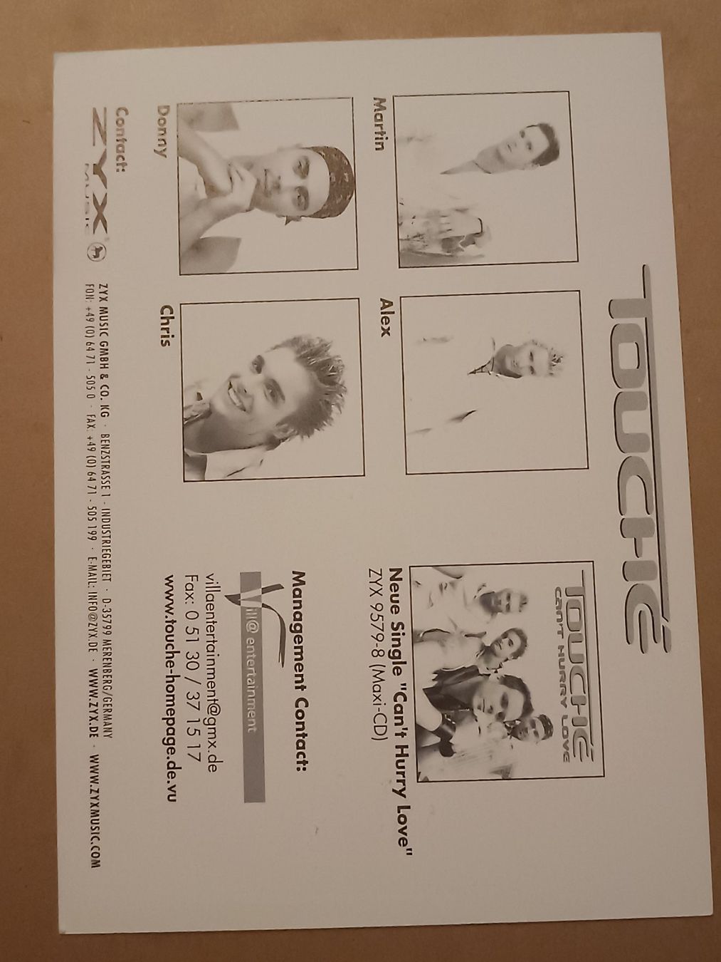 Autografi: Touché -  original Autogramm – Usato da Menziken venduto da Artographs 1